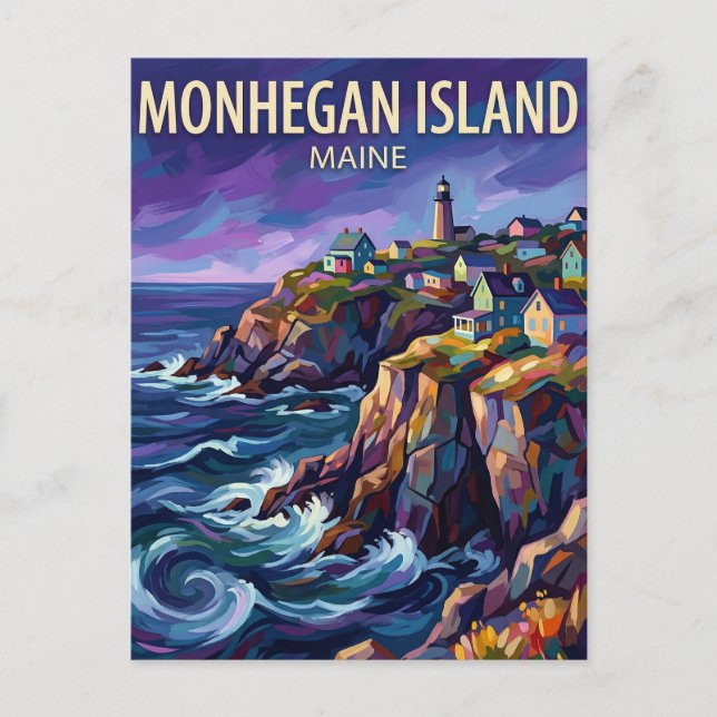 Monhegan Island USA blir Vykort (Framsida)