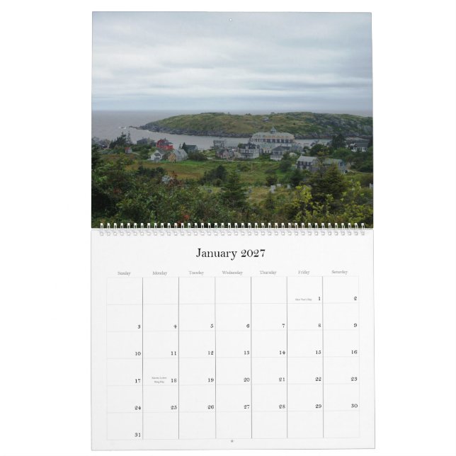 Monhegan ö, ME2011Photography vid… Kalender (Jan 2027)