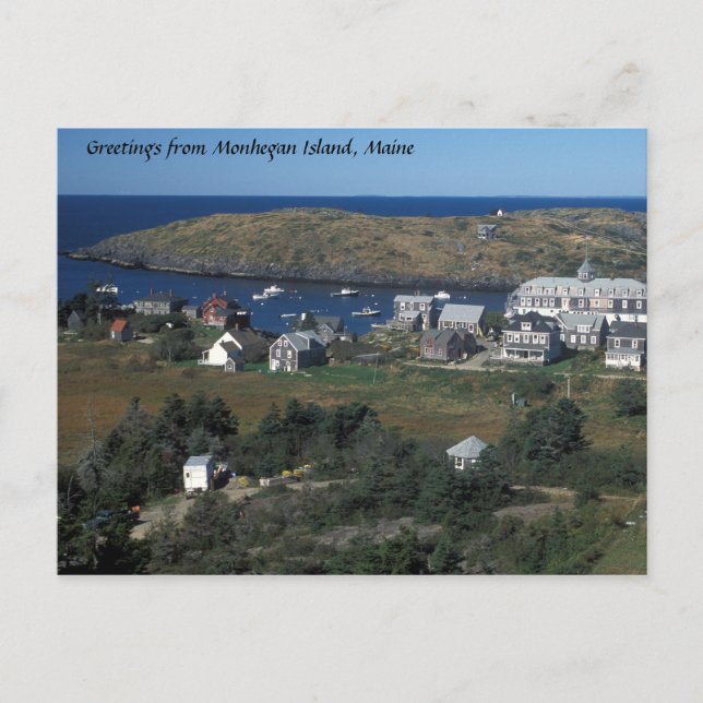 Monheganön, Maine Vykort (Framsida)