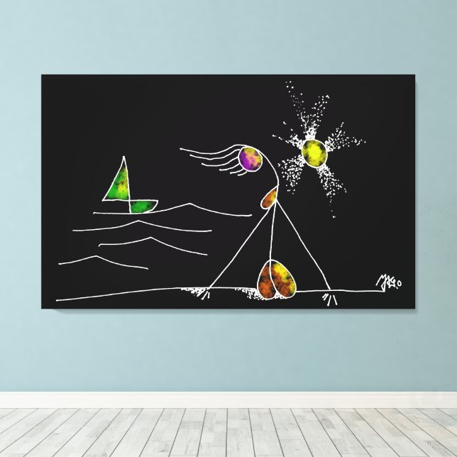 MONICA AND SUNSET  CANVASTRYCK (Insitu (trägolv))