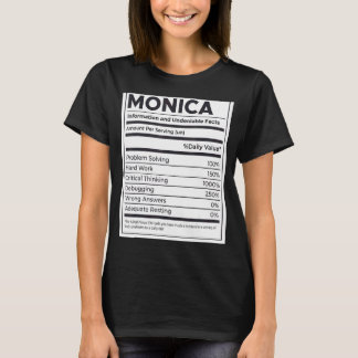 Monica Nutrition Information Problemlösande hårddi T Shirt