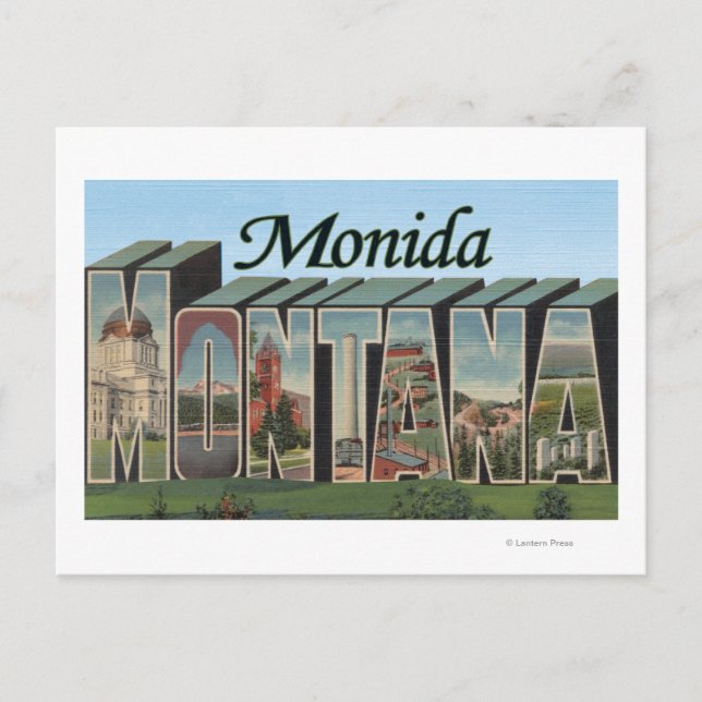 Monida, Montana Vykort (Framsida)