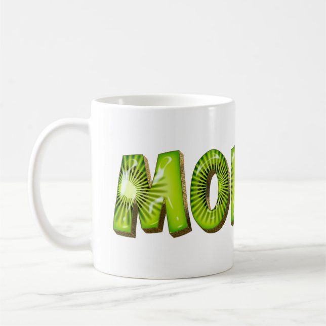 Monika Name Kiwi Style Tasse Teetasse Kaffeetasse Kaffemugg (Vänster)