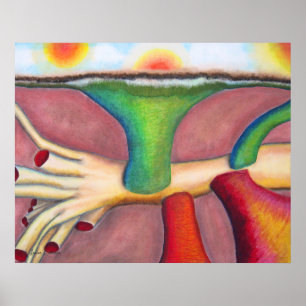 "Monism" Pastel & Oil av A. Louise Peterson Poster