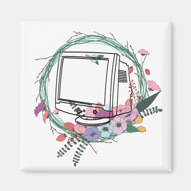 Monitor och krans magnet (Framsidan)