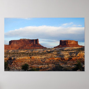 Monitor och Merrimac Mesas, Utah Poster