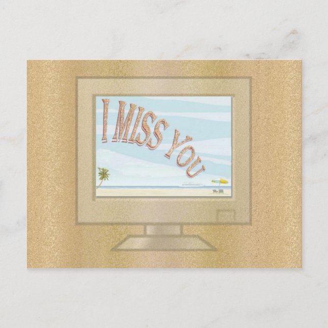 Monitor Summer Hälsning Vykort (Framsida)