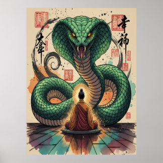 Monk and Serpent Poster