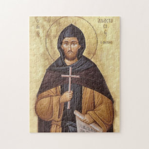 Monke Märtyr Anastasius den persiske Ikon Pussel