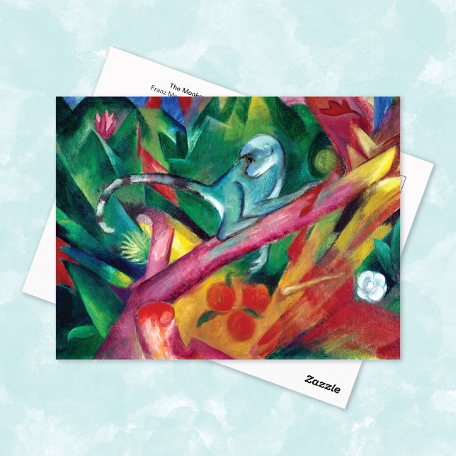 Monkey-Abstrakten Franz Marc Vykort (Skapare uppladdad)