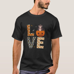 Monkey Älskare Boys Girls Kids Funny Halloween-kos T Shirt