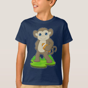 Monkey American Football T Shirt