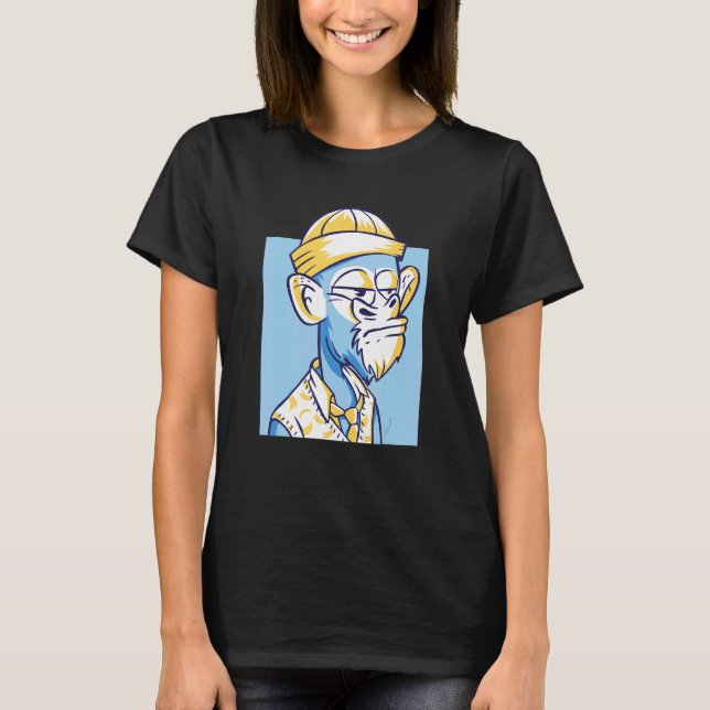 Monkey animals work t shirt (Framsida)