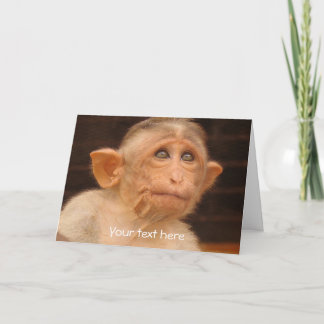 Monkey, Anpassningsbar Fars dag Kort