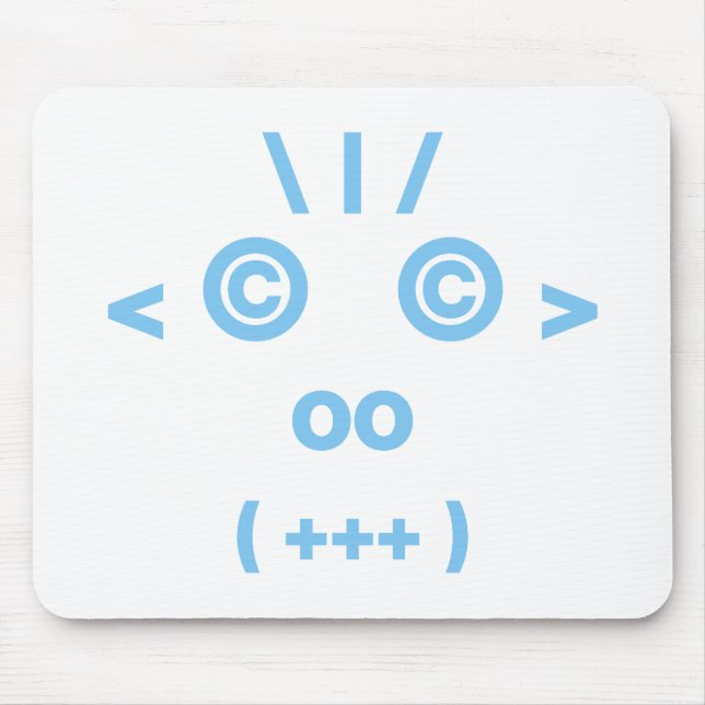 Monkey Ansikte (blå) Musmatta (Framsidan)