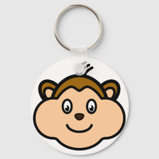 Monkey Ansikte Nyckelring