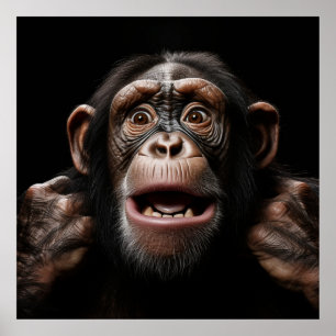 Monkey ansikte poster