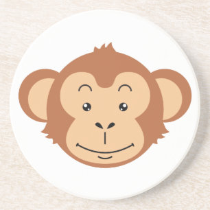 Monkey Ansikte Underlägg Sandsten
