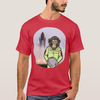 Monkey Astronaut Crew T Shirt