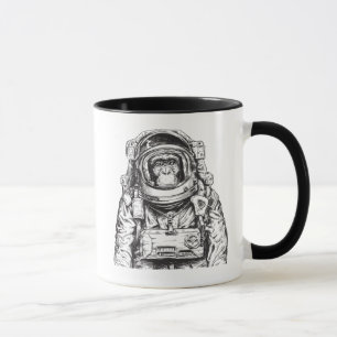 Monkey Astronaut Mugg