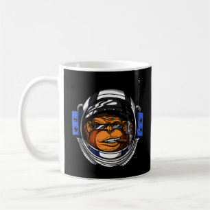 Monkey Astronaut Space Ape Chimp Science fiction Kaffemugg