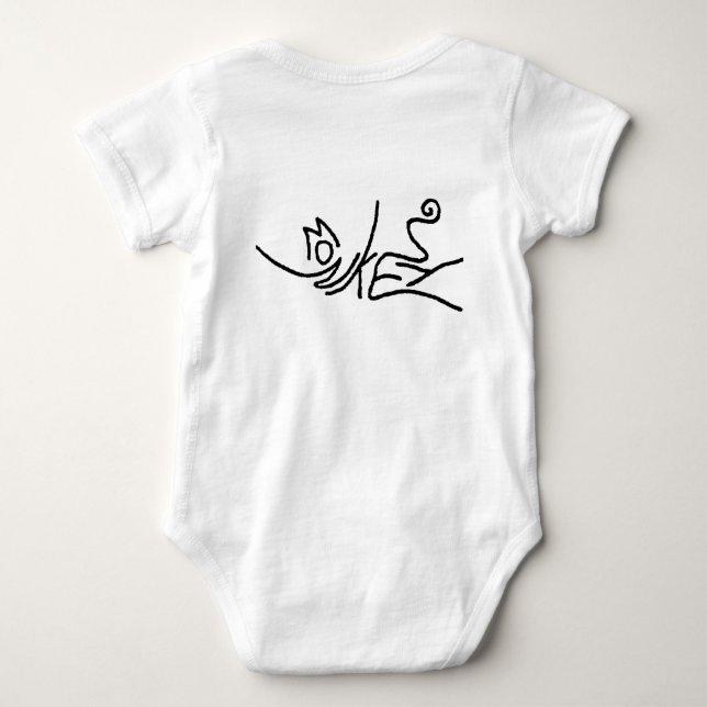 Monkey Baby Onsie T-shirt (Baksida)