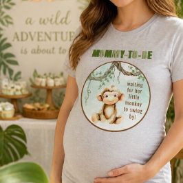 Monkey Baby Shower Mamma T-Shirt