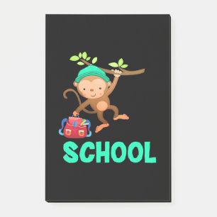 Monkey Back to school Post-it Block