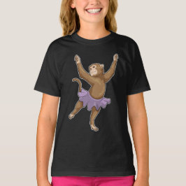 Monkey Ballerina Ballet Dance T Shirt