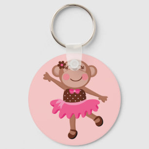 Monkey Ballerina Nyckelring