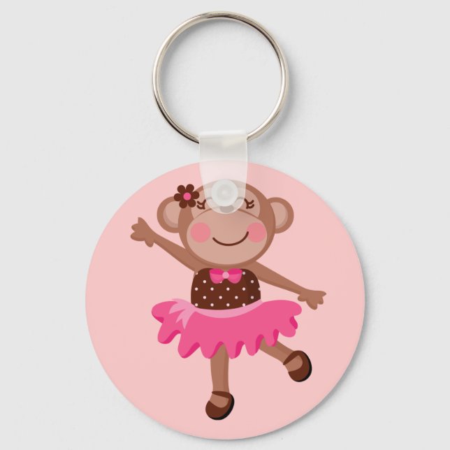 Monkey Ballerina Nyckelring (Framsida)