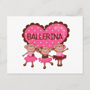 Monkey Ballet Vykort