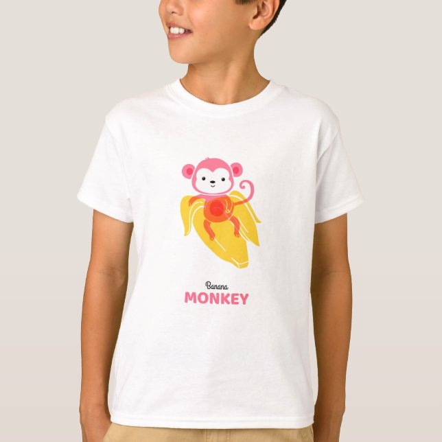 Monkey banan-garanti t shirt (Framsida)