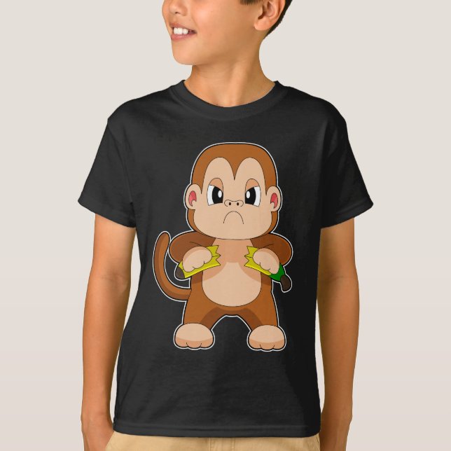 Monkey Banana Arg T Shirt (Framsida)