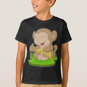 Monkey Banana Fruit T Shirt