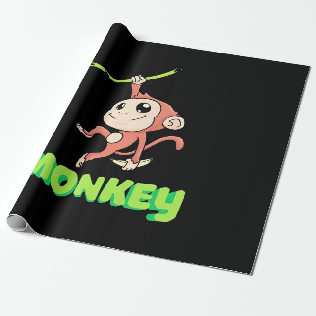 Monkey Banana Presentpapper (Utrullad)