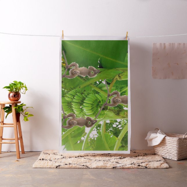 Monkey Banana Träd Fabric Tyg (In Situ)