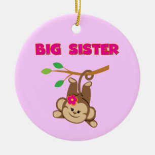 Monkey Big Sister Julgransprydnad Keramik