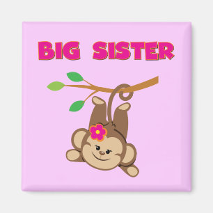 Monkey Big Sister Magnet