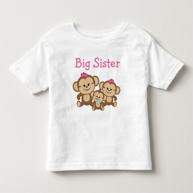 Monkey Big Sister Tee (Framsida)