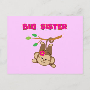 Monkey Big Sister Vykort