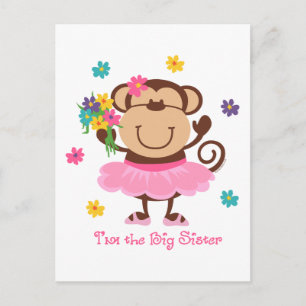 Monkey Big Sister Vykort