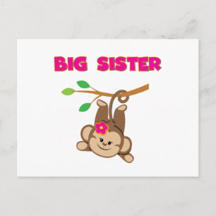 Monkey Big Sister Vykort