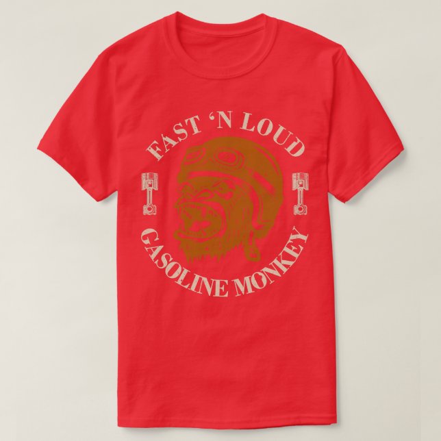 Monkey-Biker T Shirt (Design framsida)
