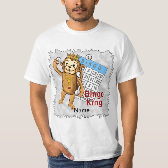 Monkey Bingo King t-shirt (Framsida)