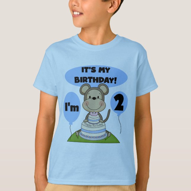 Monkey Birthday Boy 2nd Tshirts och Gifts (Framsida)