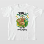 Monkey Birthday Shirt Sister Monkey Birthday T Shirt<br><div class="desc">Firar födelsedag med denna speciella t-shirt,  personlig design</div>