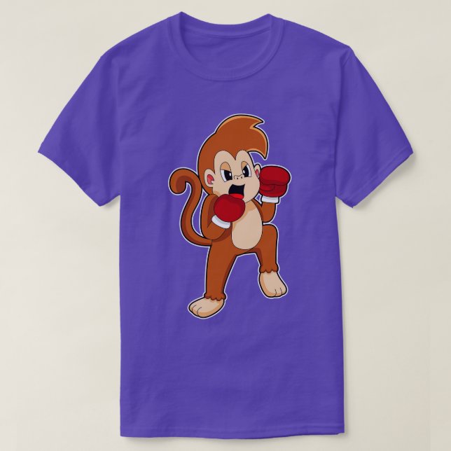 Monkey Boxer Boxing handskar Boxing T Shirt (Design framsida)
