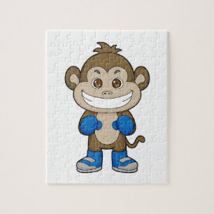 Monkey Boxing Boxer Boxing handskar Pussel