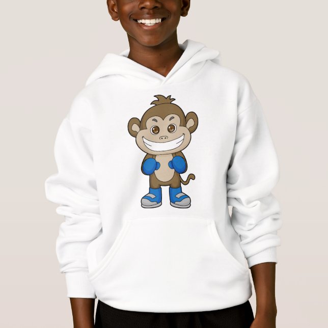 Monkey Boxing Boxer Boxing handskar T Shirt (Framsida)
